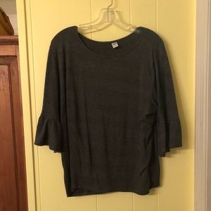 Casual, bell sleeved blouse